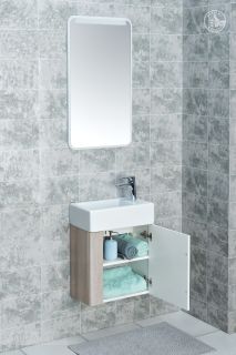 Тумба под раковину Акватон Вита 45см белый/ясень шимо 1A221401VTD70