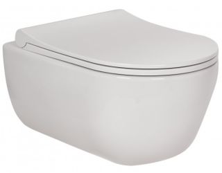 Комплект Berges 4в1 047253: инсталляция NOVUM525 кнопка F3 хром глянец унитаз EGO Rimless сиденье Toma Slim SO