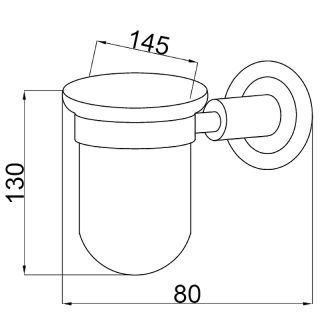 Стакан для зубных щёток Boheme Murano 10904-V-G золото/фиолетовый