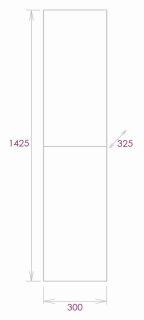 Пенал подвесной Onika Марбл 403076 30см мрамор/камень бетонный