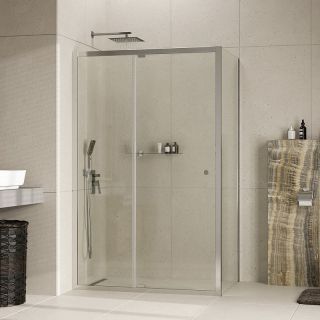 Душевой уголок WasserKRAFT  Aula 120х100 11P10 профиль Хром стекло прозрачное