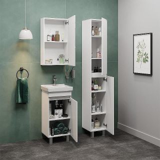 Тумба под раковину напольная Onika Милтон Квадро 104009 40 см белый