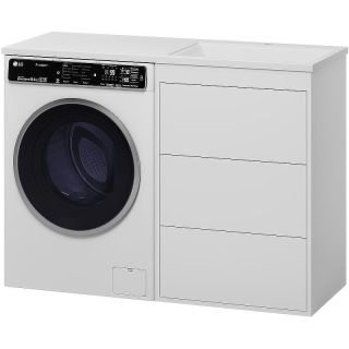 Напольная тумба под раковину Brevita Grafit УТ000015088 120 см Белая матовая