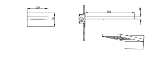 Верхний душ Boheme Fusion 419-2-CB с каскадом брашированная медь