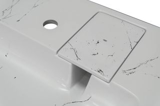 Раковина над стиральной машиной Stella Polar Солярис SP-00001405 60см белый мрамор