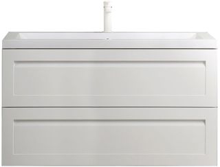 Подвесная тумба под раковину Art&Max Platino 100см белый глянцевый AM-Platino-1000-2C-SO-BL