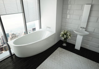 Акриловая ванна АКВАТЕК DIV150-0000002 Дива 150x90 см правая