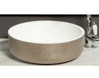 Раковина накладная Boheme Corian серебро 819-SL