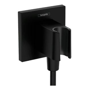 Шланговое подключение Hansgrohe FixFit E 26889670 с держателем черный матовый
