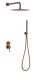 Душевой комплект Boheme Uno 464-BRB брашированная бронза
