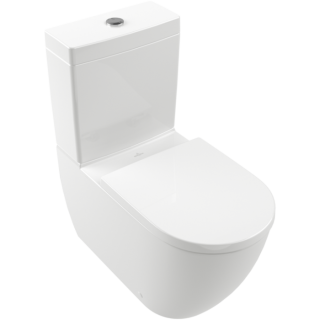 Унитаз напольный Villeroy Boch  с открытым смывным краем, напольный, с TwistFlush, 4672T001 Альпийский белый