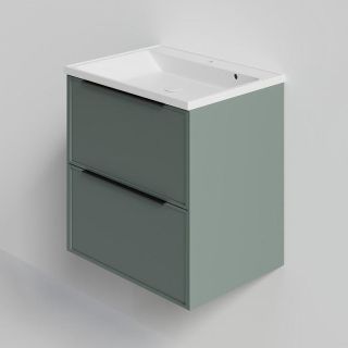 Тумба под раковину La Fenice Simpla FNC-01-SIM-C-100-2 Серо-зеленая 100 см