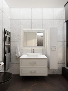 Тумба под раковину La Fenice Cubo FNC-01-CUB-C-80-2 бежевая 80 см