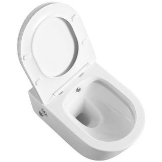 Унитаз подвесной ArtMax Zoe AM9322C1CHR/SC с функцией биде безободковый с сиденьем микролифт белый