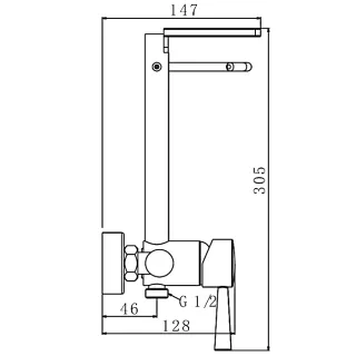 Гигиенический душ Frap F7515 хром