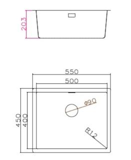 Кухонная мойка Grandex Aqua Proline 55 3002061 золото