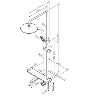 Душевая система AM.PM Gem F0790700 Хром