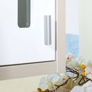 Зеркальный шкаф с подсветкой Бриклаер Бали 4627125411991 левый 62 см лиственница/белый