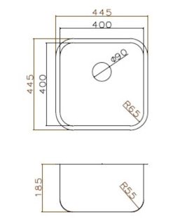 Кухонная мойка Grandex Aqua Select 44 200333 сатин