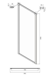 Душевой уголок Ambassador Forsa 17021101NX-90NX 100x90см хром/прозрачное