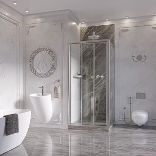 Душевой уголок Ambassador Forsa 17021102NX-90NX 110x90см хром/прозрачное