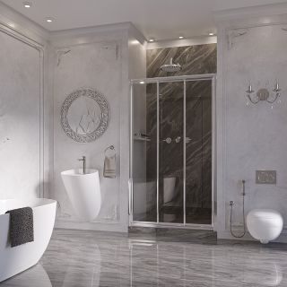 Душевая дверь Ambassador Forsa 17021104NX 130см хром/прозрачное