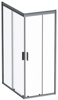 Душевой уголок Am.Pm Gem 120x80см чёрный матовый W90G-404-120280-BT