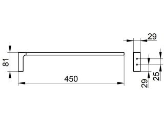 Держатель для полотенца Keuco Edition  11120050000  хром