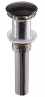 Донный клапан SantiLine SL-112 без перелива чёрный матовый