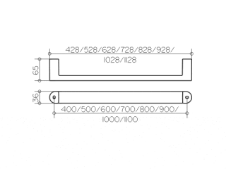 Поручень Keuco Elegance  31601010900 хром