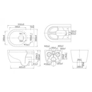 УНИТАЗ ПОДВЕСНОЙ SSWW CT2019