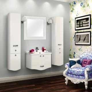 Зеркало Акватон Венеция 90см белый 1A155702VNL10