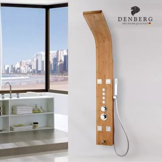 Душевая панель Denberg LT-202 с термостатом бамбук