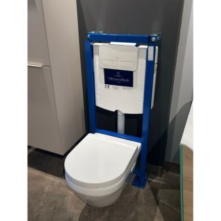 Унитаз Villeroy Boch с сиденьем+Инсталляционная система+Клавиша смыва 568CDR01 альпийский белый