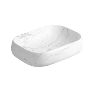 Раковина Milleau Miel MU0086-MWM белый мрамор
