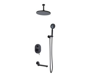 Душевая система встраиваемая Bronze de Luxe SCANDI 14582/1B, черный