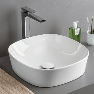 Раковина ArtCeram Ghost GHL001 01 00 белая 41 см