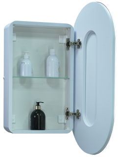 Зеркало-шкаф с подсветкой Continent Elmage White МВК047 45см белый