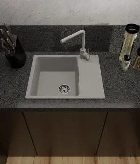 Мойка кухонная GranFest URBAN 658L темно-серый