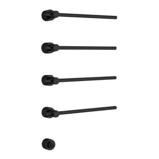 Полотенцесушитель электрический Margaroli Sole 622 Switch box Black Brushed Nickel BB 65x42 см чёрный шлифованный никель