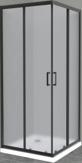 Душевой уголок BelBagno Uno 90x90см чёрный UNO-195-A-2-90-P-NERO