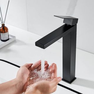 Смеситель для раковины Shevanik S7011H чёрный