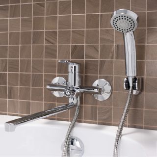 Смеситель для ванны с душем РМС SL134-006E хром