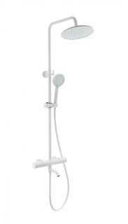 Душевая стойка Wonzon & Woghand INN 2 WW-A3006-T1-MW с термостатом белый матовый