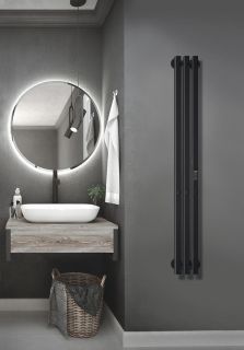 Полотенцесушитель электрический Indigo Style Pro LSPRE120-13BRRt 120x13 см чёрный муар