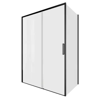 Душевой уголок Aquanet Pleasure Evo AE65-130x80-BT 324136 130x80 см профиль чёрный матовый стекло прозрачное