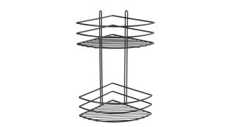 Полка Fixsen угловая двухэтажная черная (FX-710B-2)
