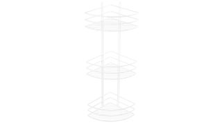 Полка Fixsen угловая трехэтажная белая (FX-710W-3)