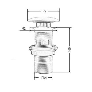 Донный клапан для раковины Artceram ACA038 05 00 белый