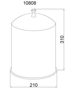 Ведро Boheme Provanse бронза 10808